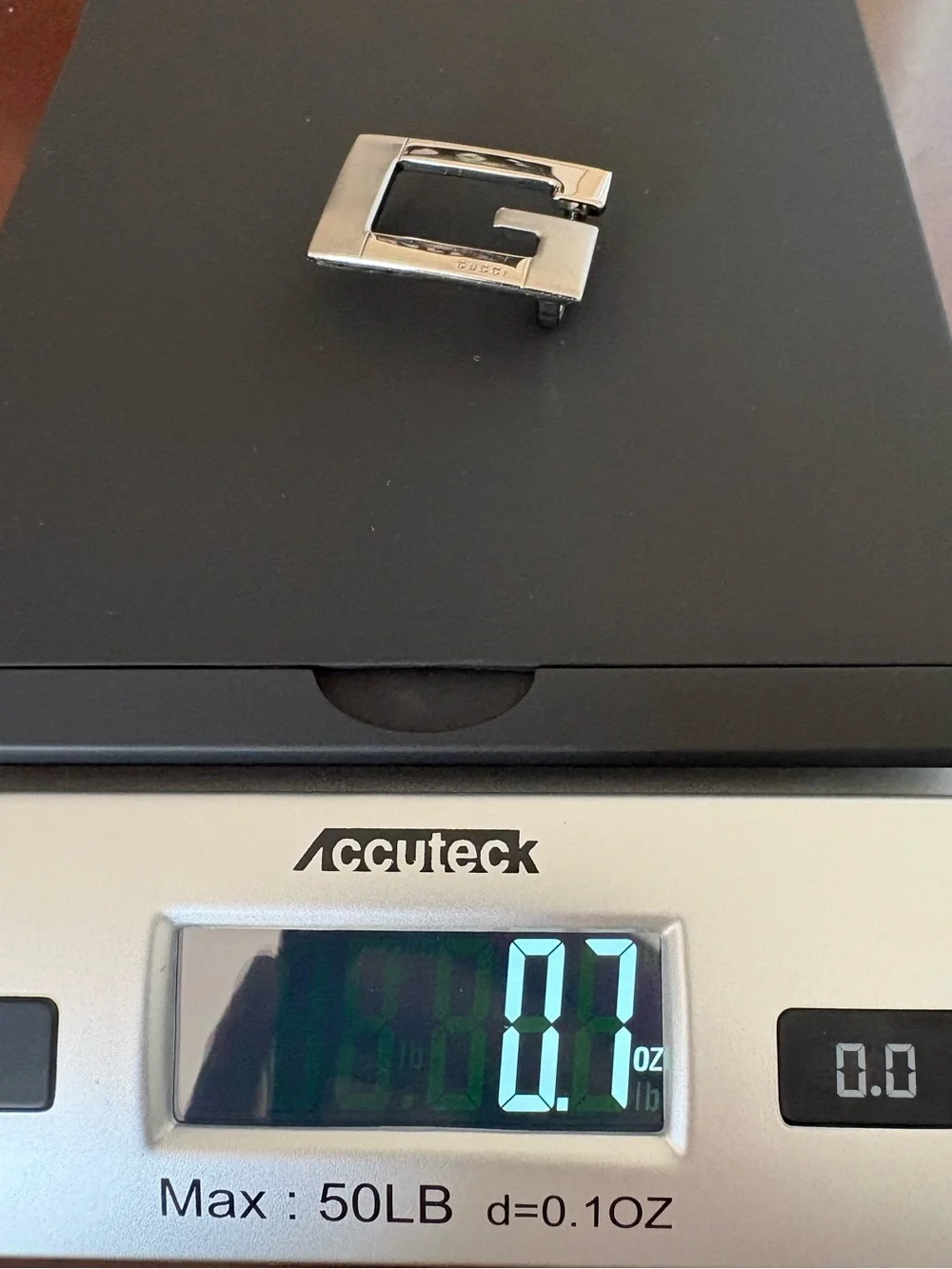 GUCCI Silver Tone Belt Buckle Piece